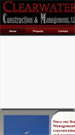 Mobile Screenshot of clearwaterconstruction.us