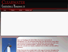 Tablet Screenshot of clearwaterconstruction.us